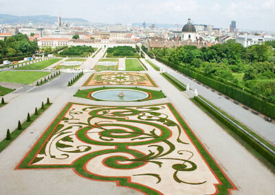 "Belvedere Palace and its beautiful gardens, Vienna, Austria"
