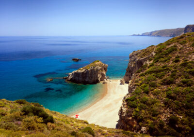 "Beautiful beach in Kythera island, Greece."